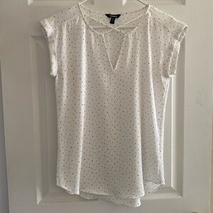 Express Criss Cross Polkadot Top - Women’s Small